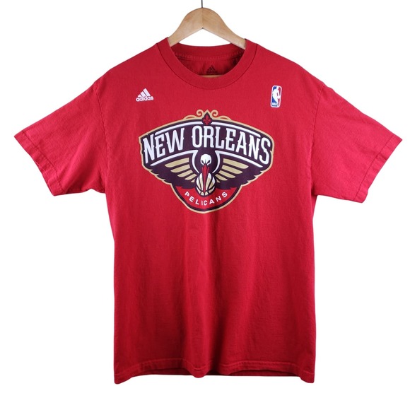 Adidas Men's New Orleans Pelicans NBA Anthony Davis T-Shirt Size Large Red - Picture 2 of 15